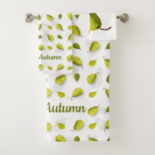Pear Bath Towels