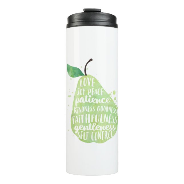 Pear Bible Quote Thermal Tumbler (Front)