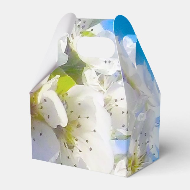  Pear Blossoms  Favour Box (Front Side)