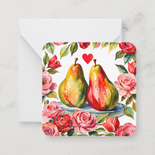 'Pear-fectly' Awesome Classroom Valentine's Card