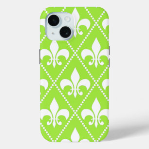 Pear Fleur de Lis iPhone 15 Case