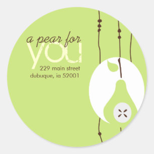 Pear For You Address Label