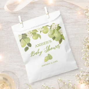 Pear Fruit Baby Shower Favour Bag