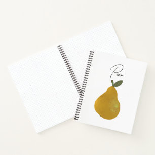Pear Fruit Illustration Notebook