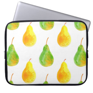 Pear fruits seamless pattern laptop sleeve