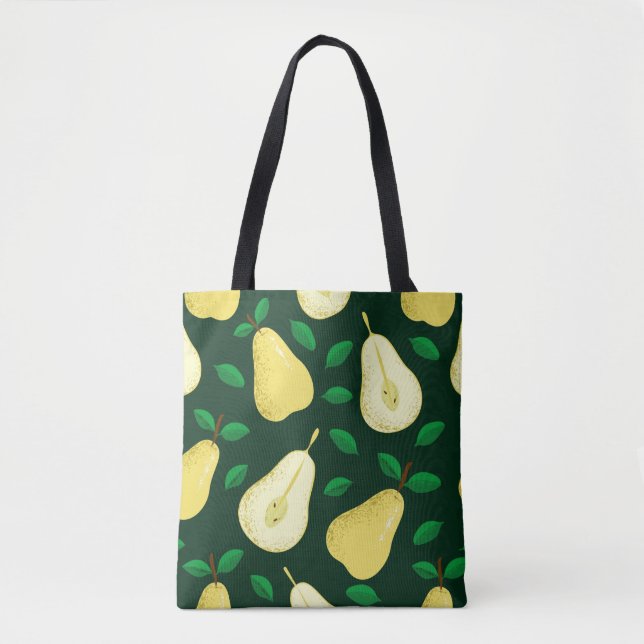Pear fruits seamless pattern tote bag (Front)