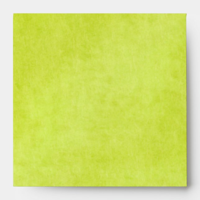Pear Green Return Address Envelope for 5" Square (Front)