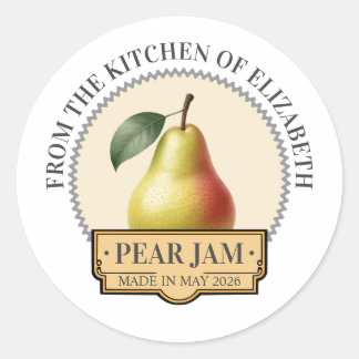 Pear Jam Classic Round Sticker