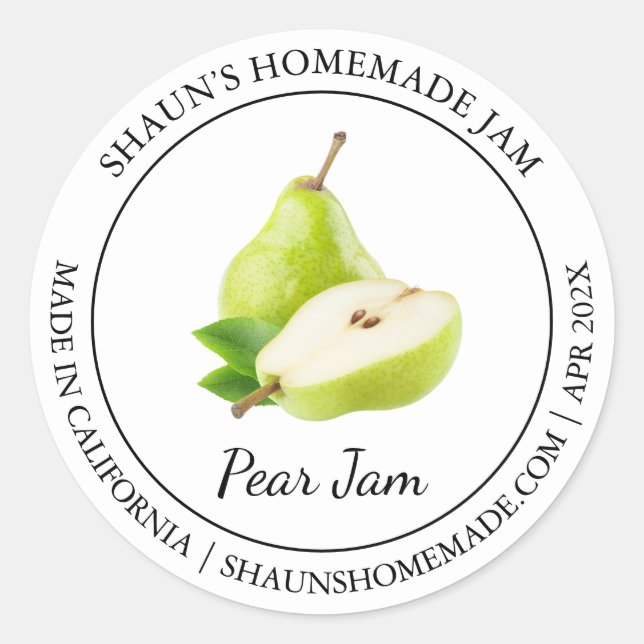 Pear Jam Modern label (Front)