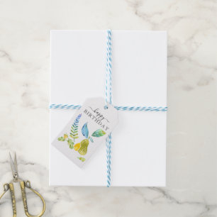 Pear & Lemons  HAPPY BIRTHDAY Gift Tag