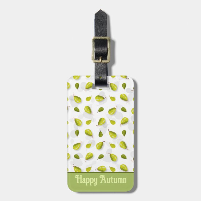 Pear Luggage Tag (Front Vertical)
