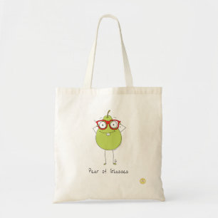 Pear of Glasses Cute & Funny Tote Bag