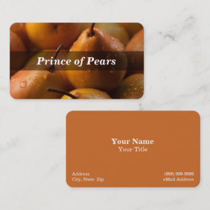 Pear / Pears / Fruit Business Card