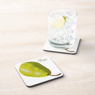 Pear Plastic Coasters