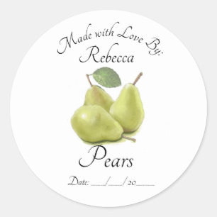 Pear Preserves Stickers and Labels
