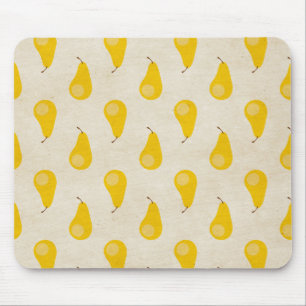 Pear Print Yellow Fruit Pears Classic Preppy Mouse Pad