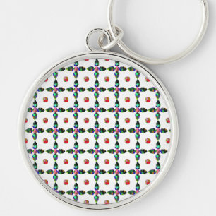 Pear shape Colour Art Key Ring