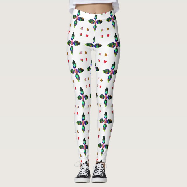 Pear shape Colour Art Leggings (Front)