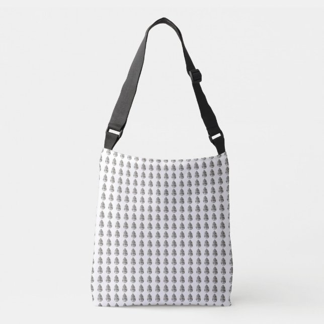 Pear Shaped Diamond Crossbody Bag (Front)