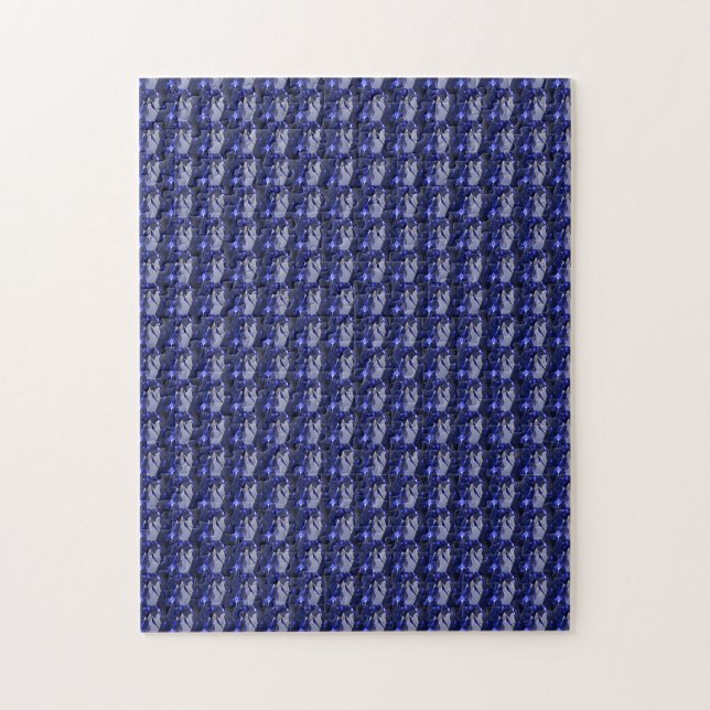 Pear shaped Sapphire Blue Jigsaw Puzzle (Vertical)