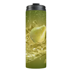 Pear Splash custom name tumbler