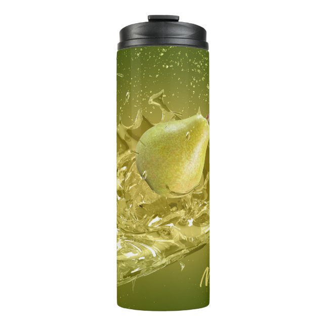 Pear Splash custom name tumbler (Front)