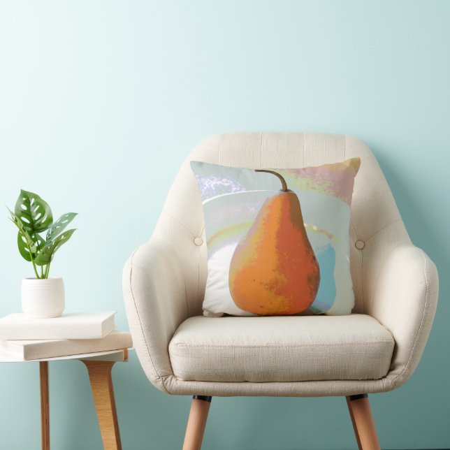 Pear Still Life 1 Cushion (Chair)