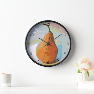 Pear Still Life 1 Wall Clock