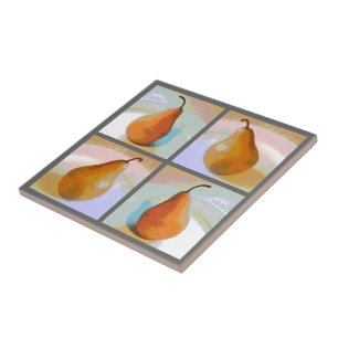 Pear Still Life Group  Ceramic Tile