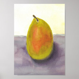 Pear Still Life Poster