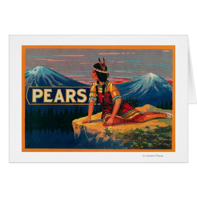 Pear Stock Crate Label (Front Horizontal)