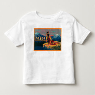 Pear Stock Crate Label Toddler T-Shirt
