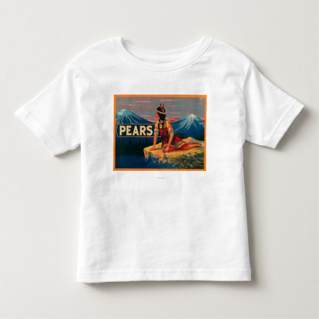 Pear Stock Crate Label Toddler T-Shirt (Front)