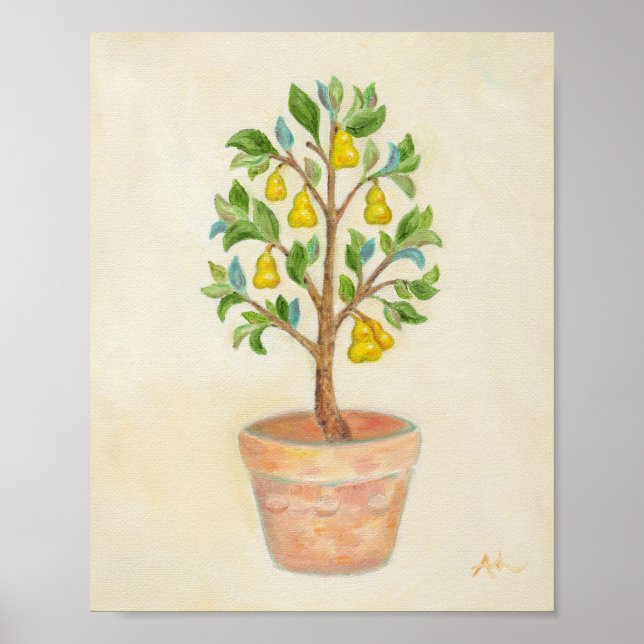 Pear Tree art print (Front)