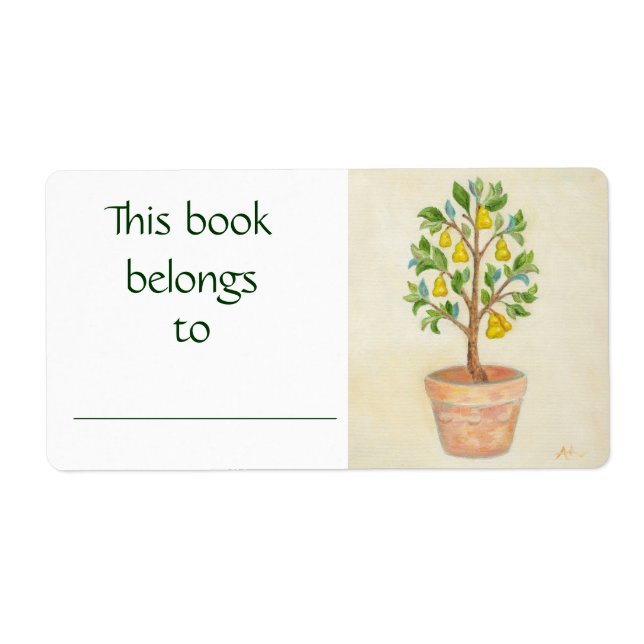 Pear Tree book label (Front)