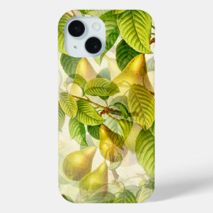 Pear Tree Branches & Pears Pattern iPhone 15 Case