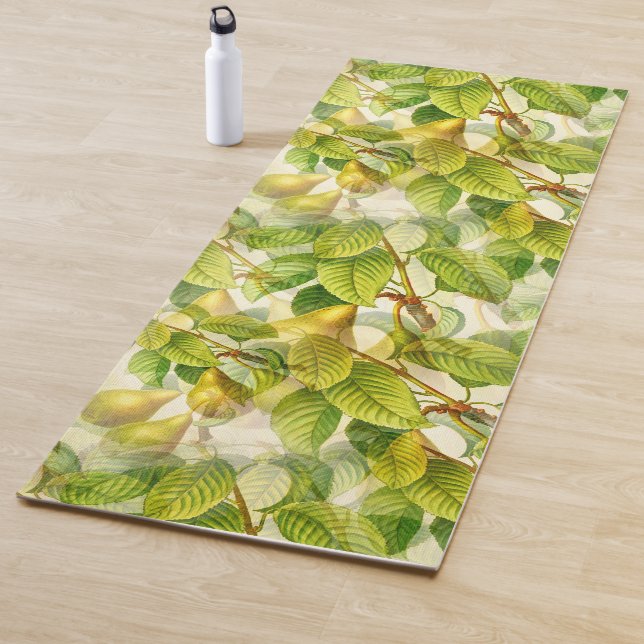 Pear Tree Branches & Pears Pattern  Yoga Mat (In Situ)
