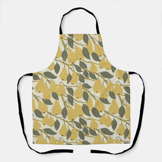 Pear tree decorative pattern apron (Front)