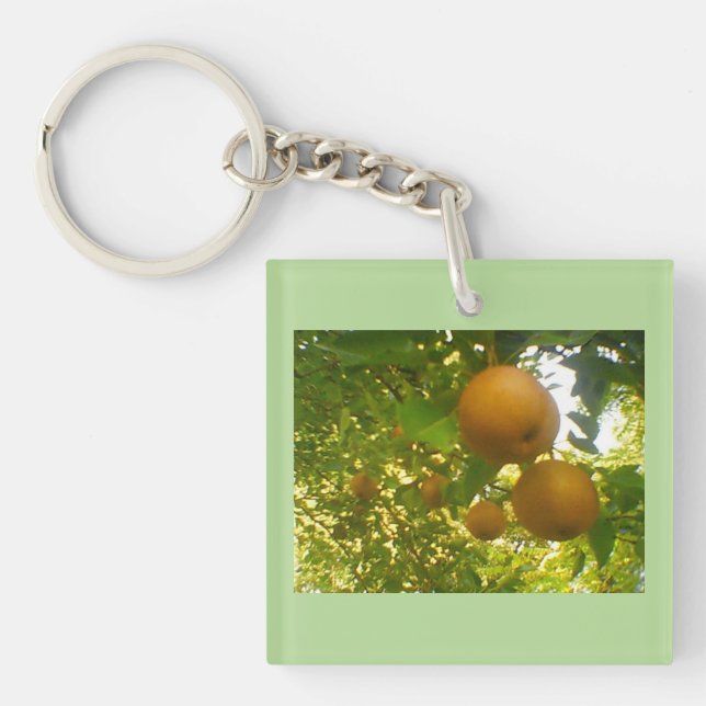 Pear Tree Design Key Ring (Front)