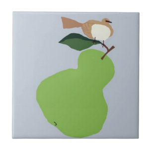 pear tree-grey ceramic tile