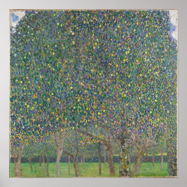 Pear Tree — Gustav Klimt (1903) | Square Wall Art (Front)