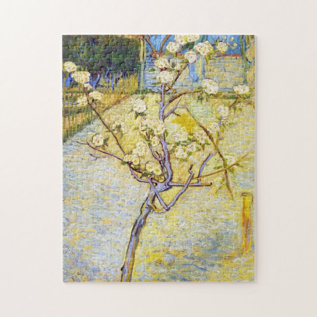 Pear Tree in Blossom Vincent van Gogh fine art Jigsaw Puzzle (Vertical)