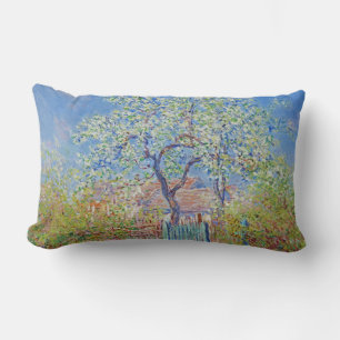 Pear Tree in Flower - Claude Monet Lumbar Cushion