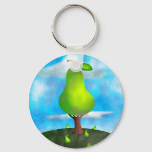 Pear Tree Key Ring