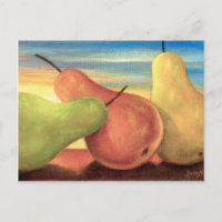 Pear Tropical Fruits Painting - Multi