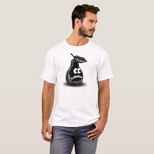 Pearanoia / Paranoia, funny design, new trend T-Shirt (Front Full)
