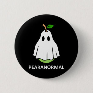 Pearanormal Cute Ghost Pear Halloween Costume 6 Cm Round Badge