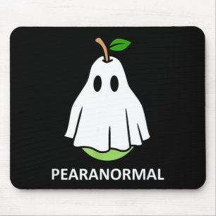 Pearanormal Cute Ghost Pear Halloween Costume Mouse Pad
