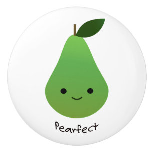 Pearfect Cute Kawaii Pear Ceramic Knob