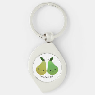 Pearfect Pear Kawaii Pears Key Ring